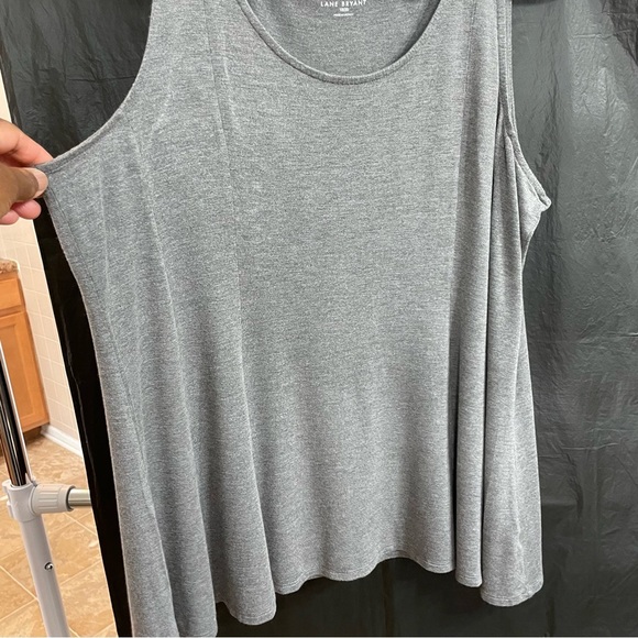 Lane Bryant 18/20 Charcoal Tank Top Festival Summer Vacation Breezy Relaxed - Picture 2 of 6